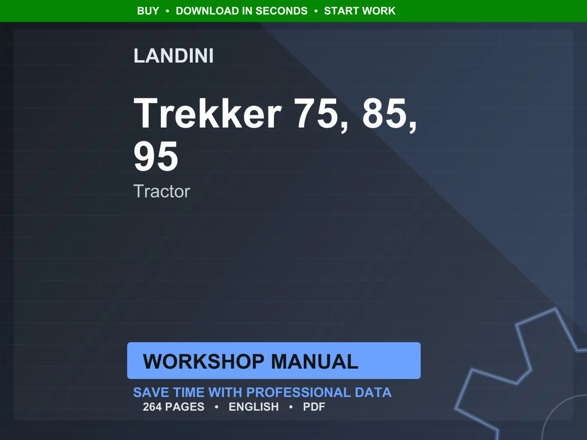 Landini Trekker 75-85-95 CF-C Tractor Workshop Manual PDF