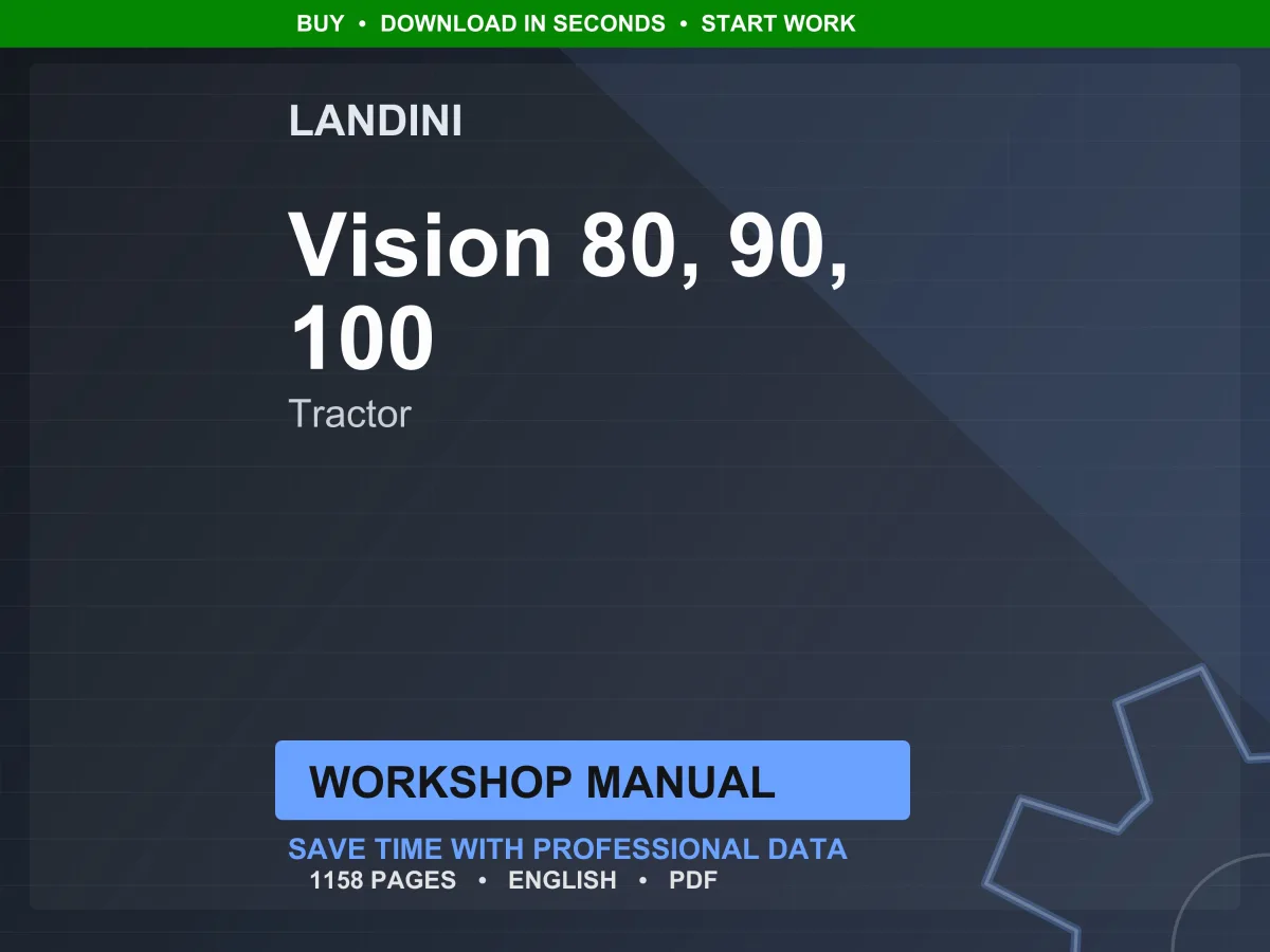 Landini Vision 80-90-100 Tractor Workshop Manual PDF - Perkins