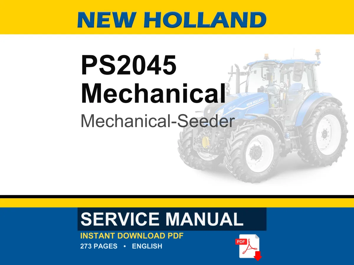 New Holland PS2045 Mechanical-Seeder Service Repair Workshop Manual | Instant PDF Download cover
