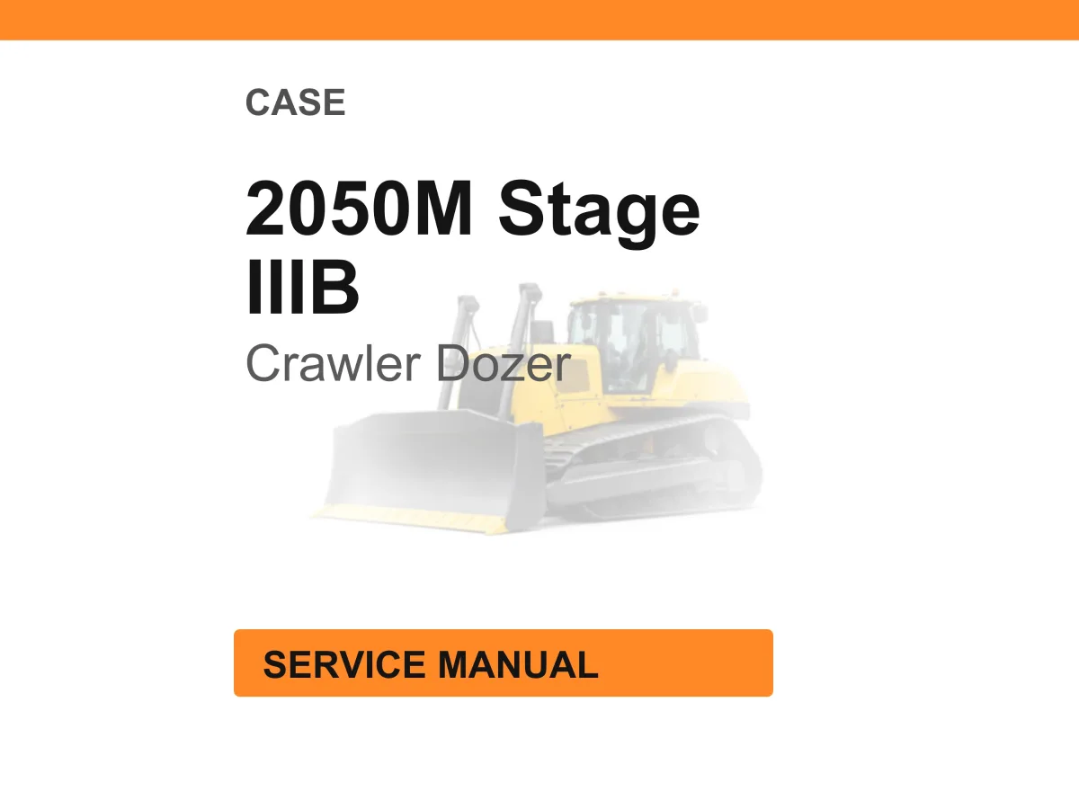 Case Construction 2050M Stage IIIB Crawler Dozer Service Manual