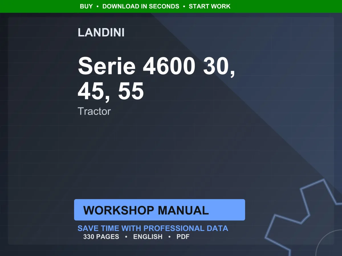 Landini Serie 4600 30-45-55 Tractor Workshop Manual PDF - Yanmar T3
