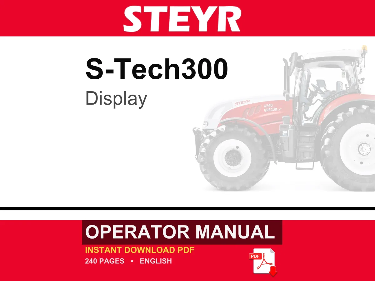 Steyr S-Tech300 Display Operator Owners Operation Manual | Instant PDF Download cover