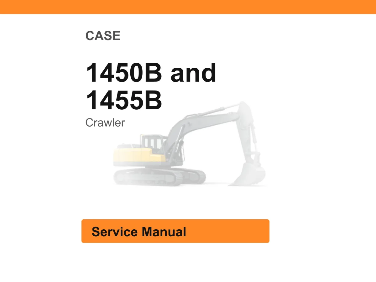 Case 1450B And 1455B Crawler Service Manual PDF | Workshop Repair | Instant Download