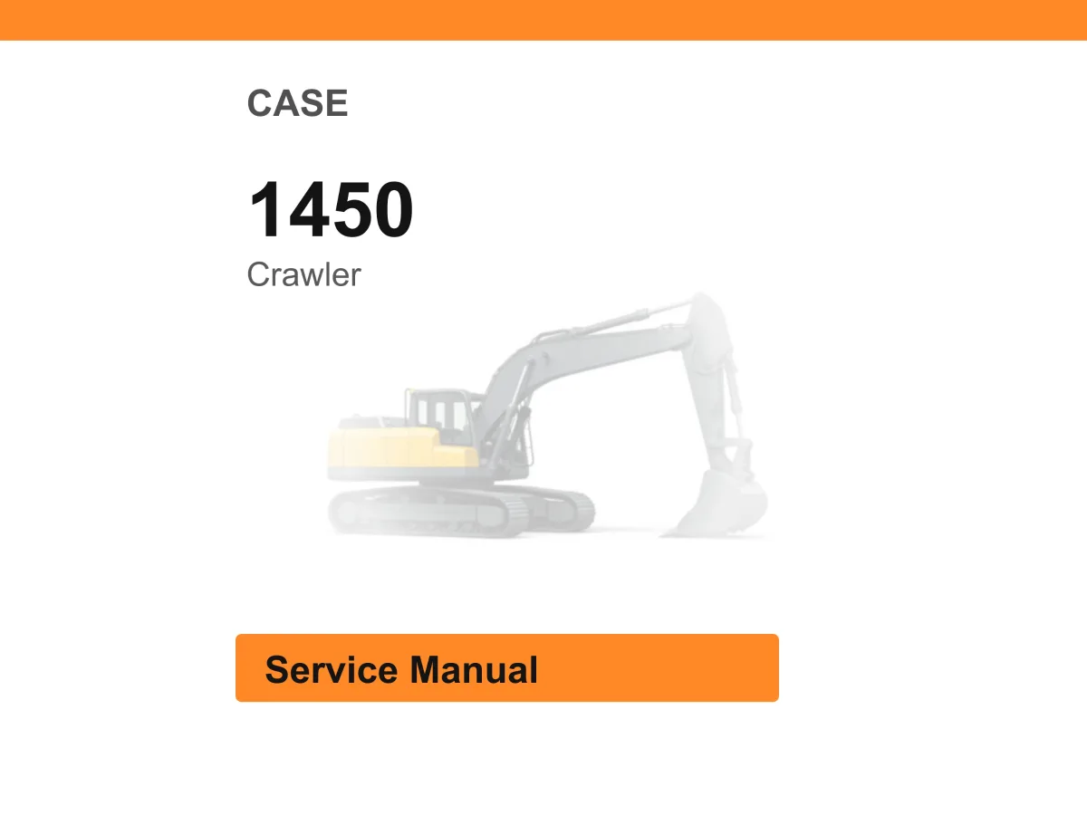 Case 1450 Crawler Service Manual PDF | Workshop Repair | Instant Download cover