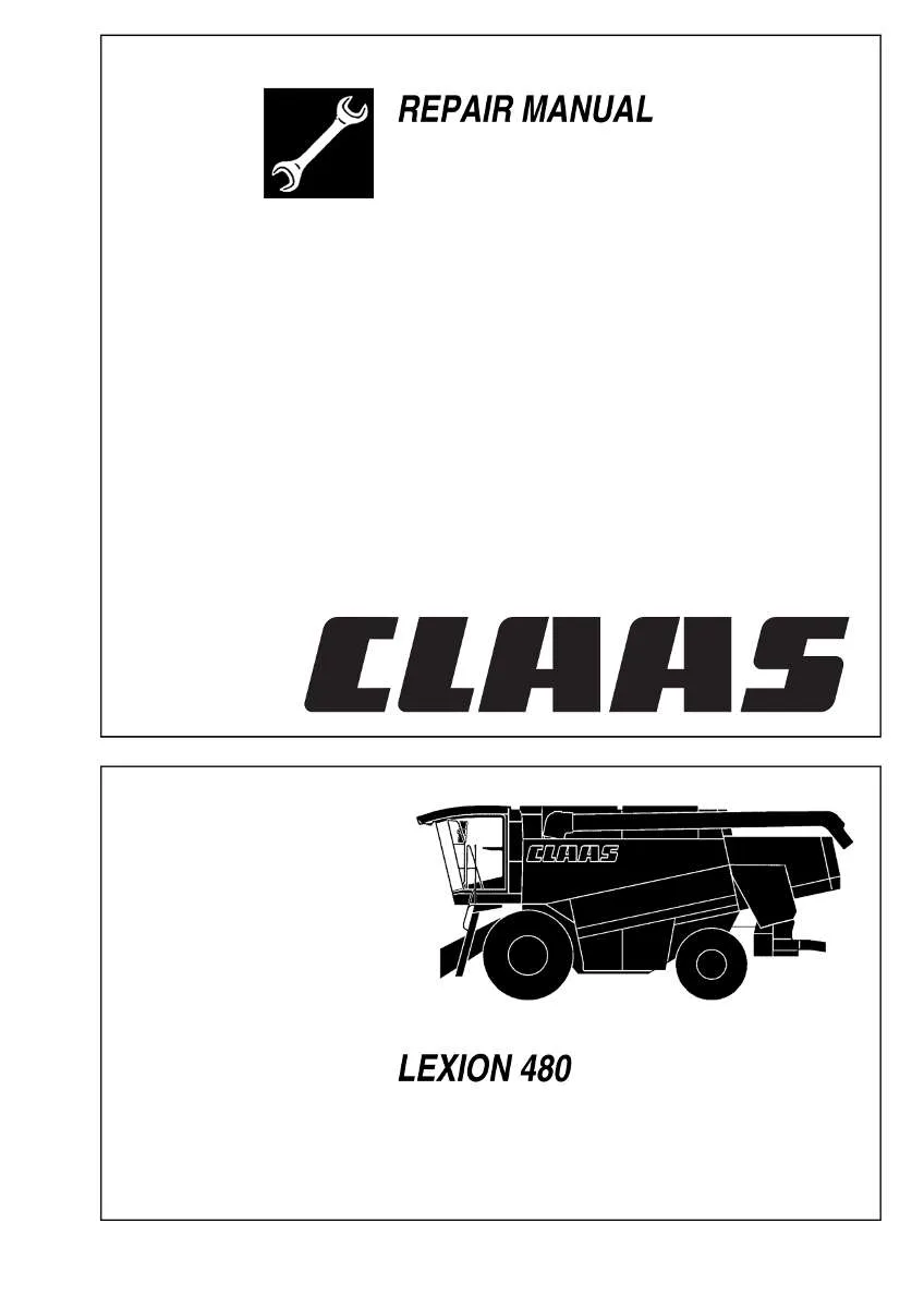 CLAAS Combine Lexion 480 | PDF Instant Download