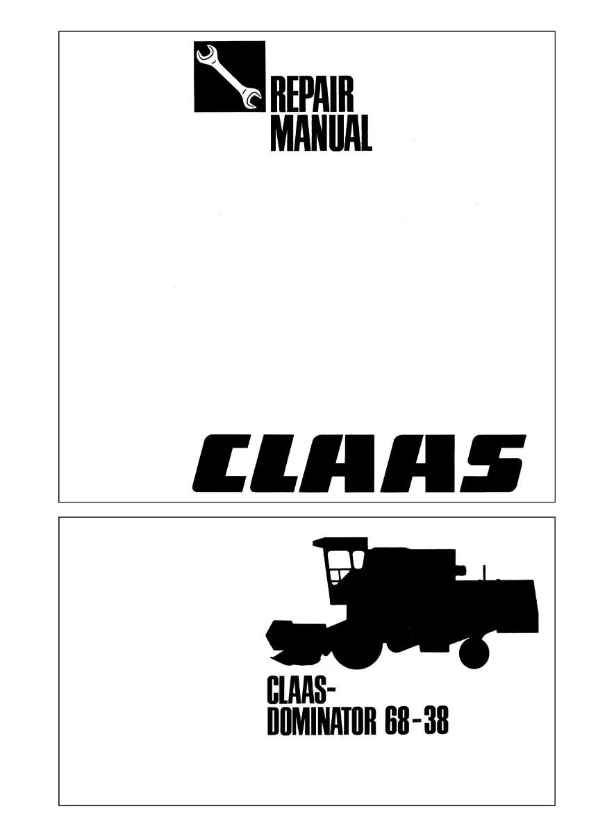 CLAAS Combine Dominator 68 - 38 | PDF Instant Download