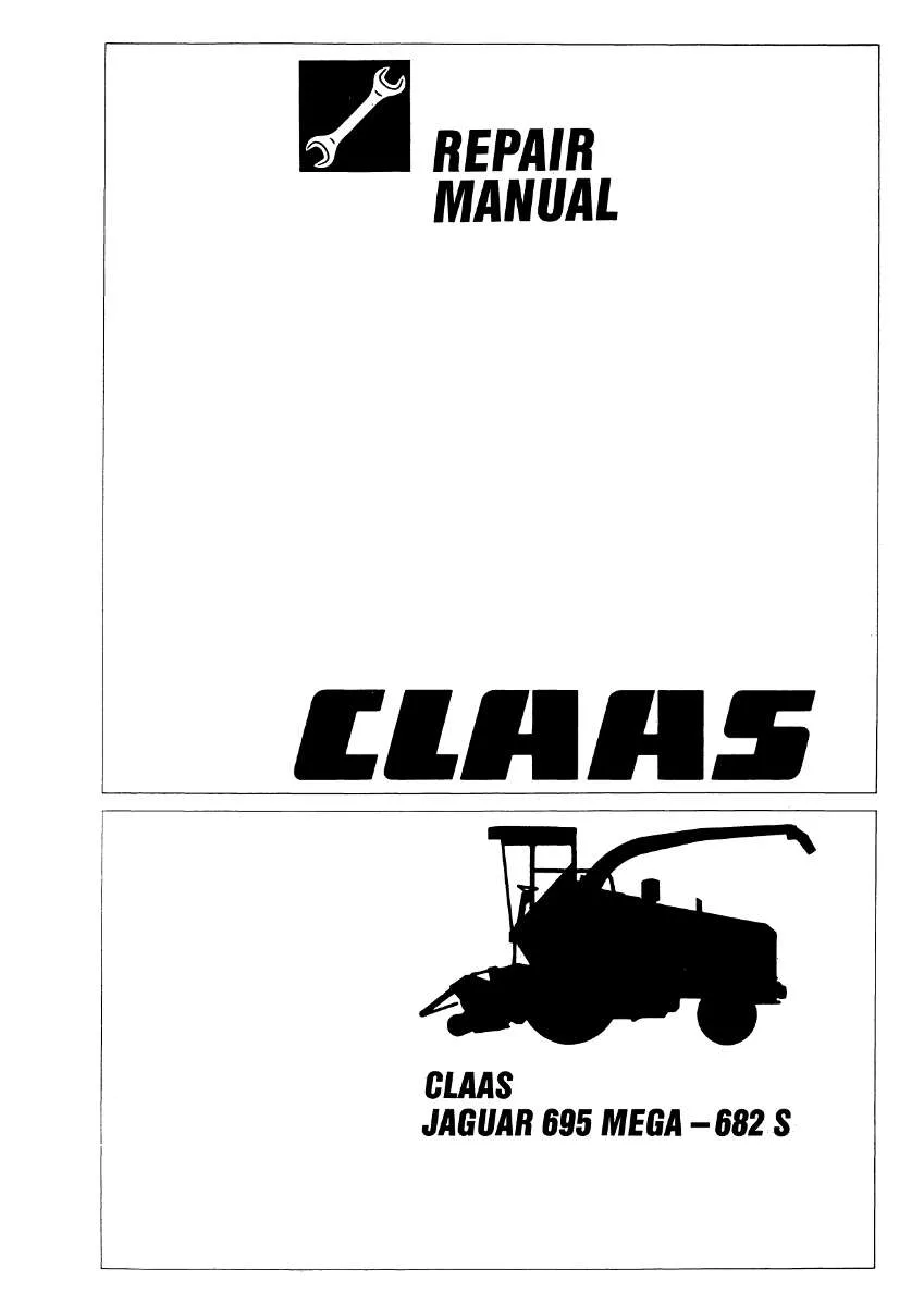 CLAAS Forage Harvester Jaguar 695 MEGA - 682 S | PDF Instant Download