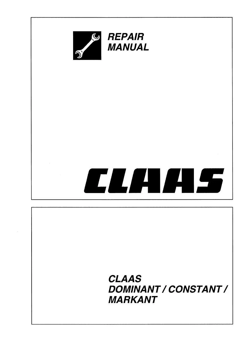 CLAAS Baler Dominant, Constant, Markant | PDF Instant Download