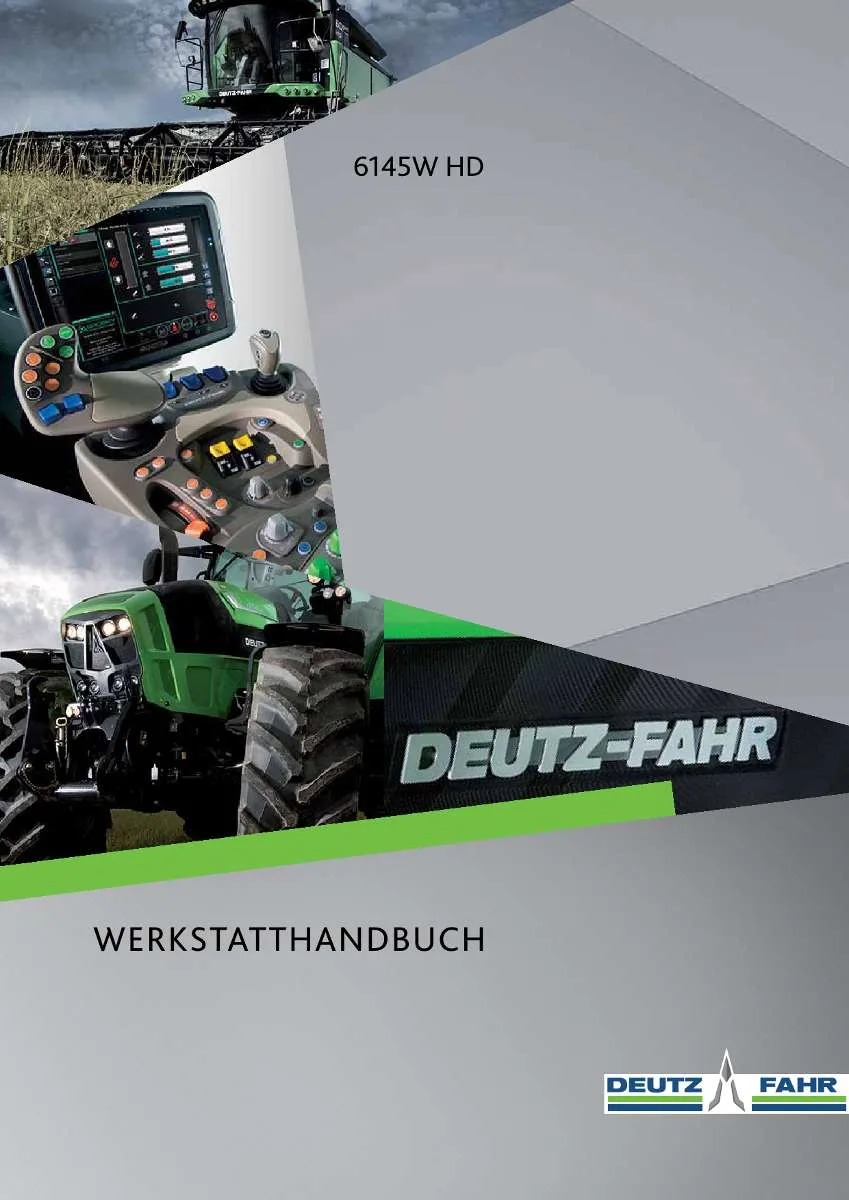 Deutz-Fahr Traktor 6145W HD Werkstatthandbuch | Instant PDF Download