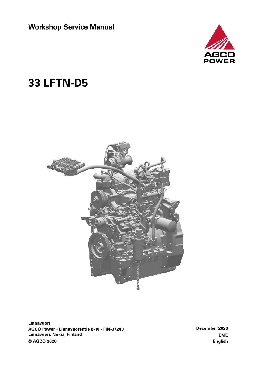 Agco Engine Power 33 Workshop Manual | pdf | Instant Download