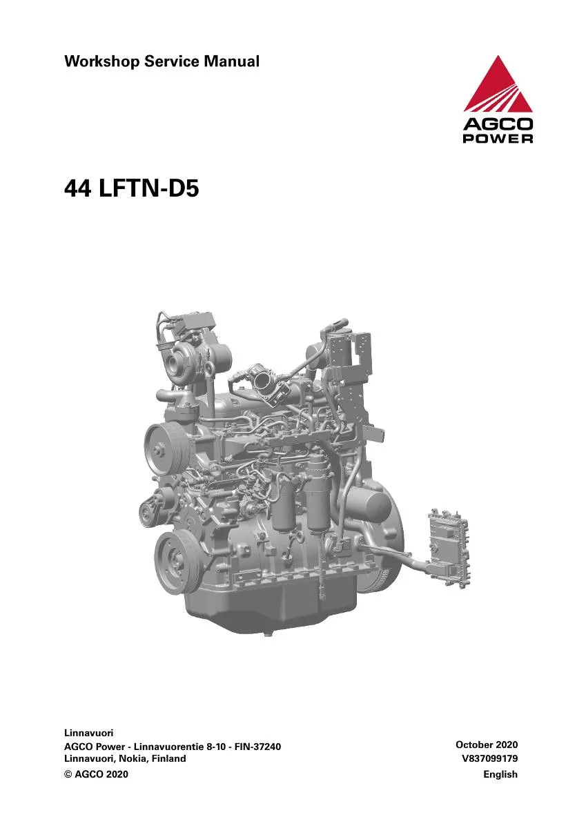 Fendt Engine Power AP44 Workshop Manual | pdf | Instant Download