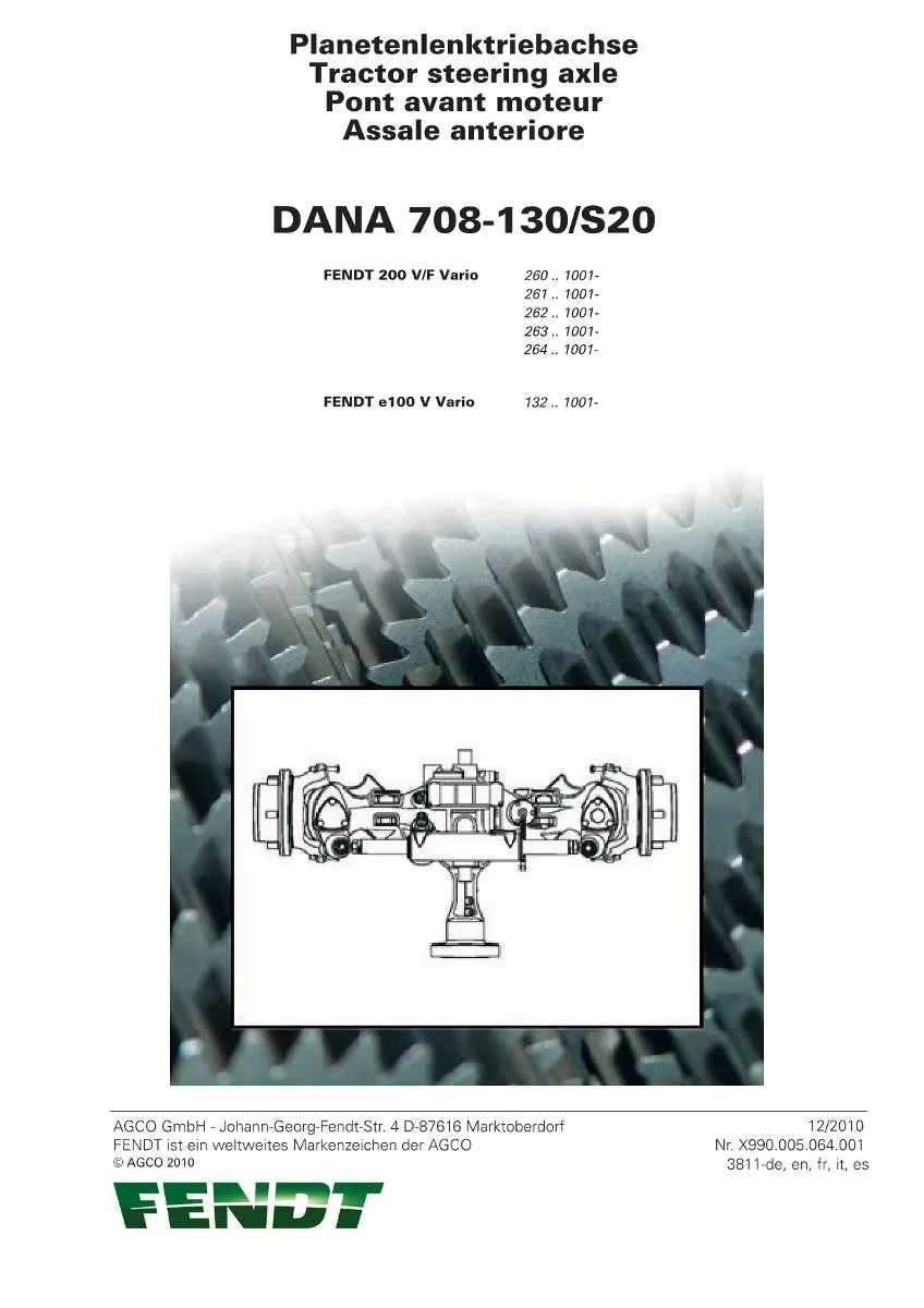 Dana Axle 708-130/S20 Workshop Manual | pdf | Instant Download