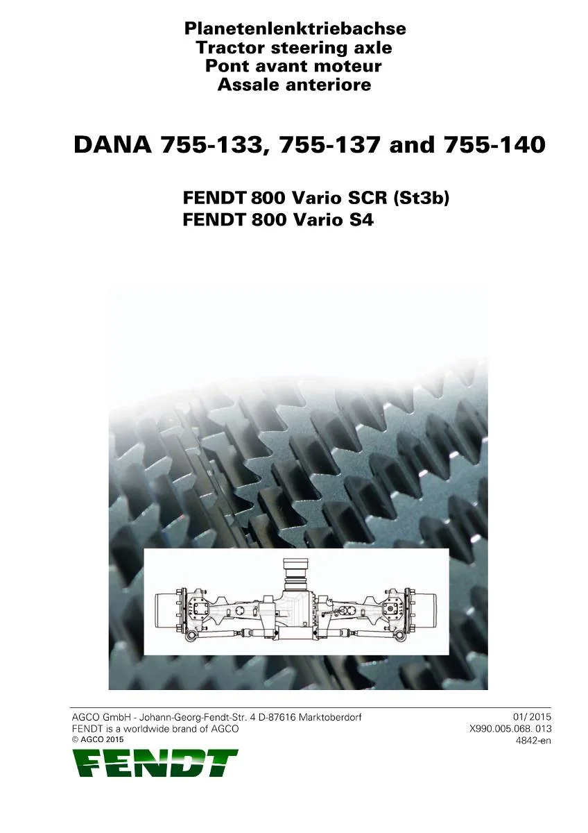 Dana Axle 755-133, 755-137, 755-140 Workshop Manual | pdf | Instant Download