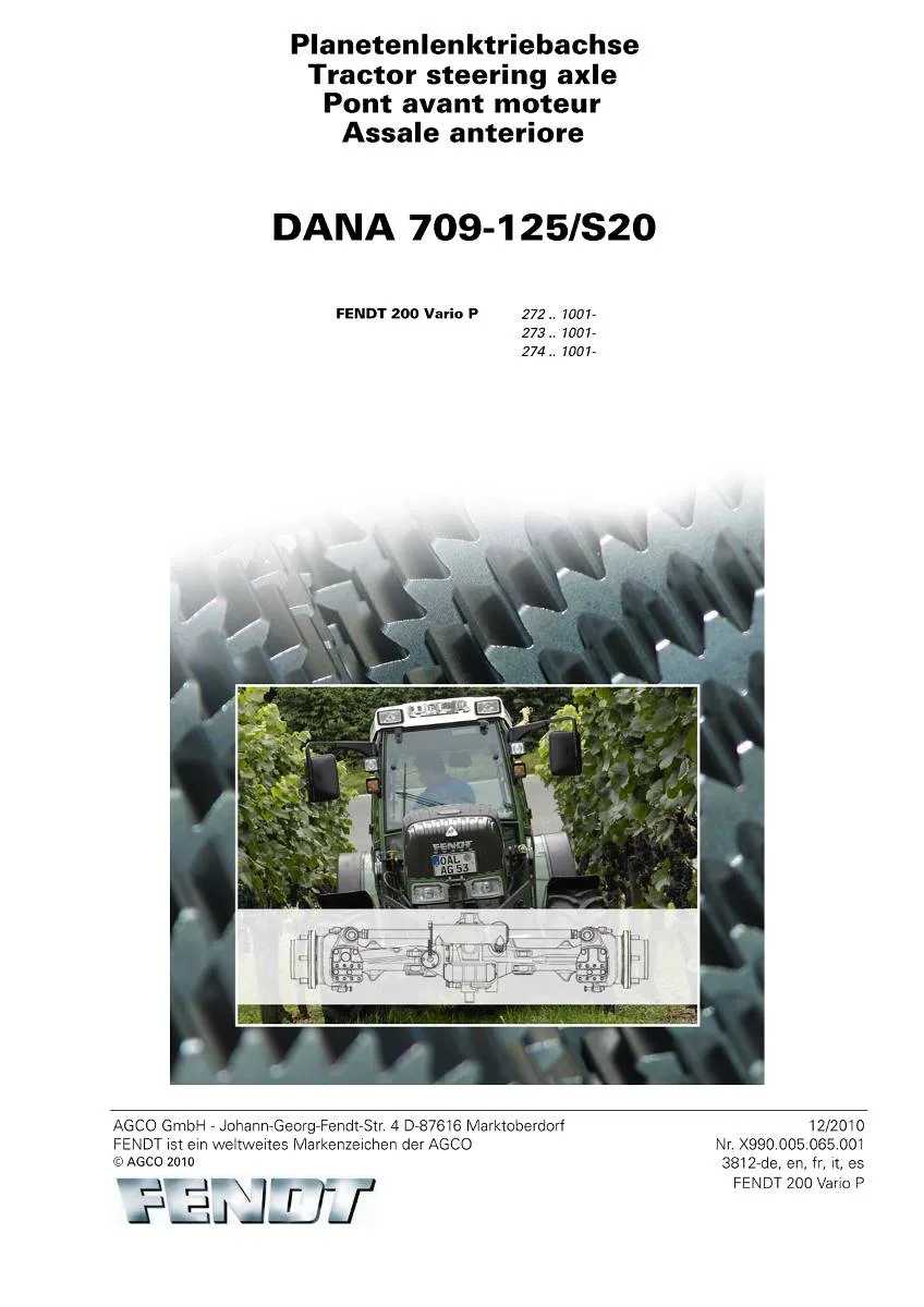 Dana Axle 709-125/S20 Workshop Manual | pdf | Instant Download
