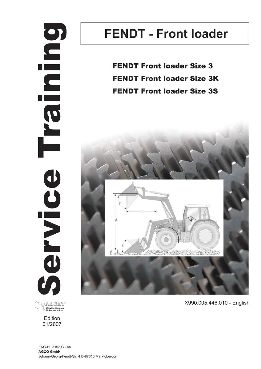 Fendt Front loader size 3 / 3K / 3S Service training | pdf | Instant Download