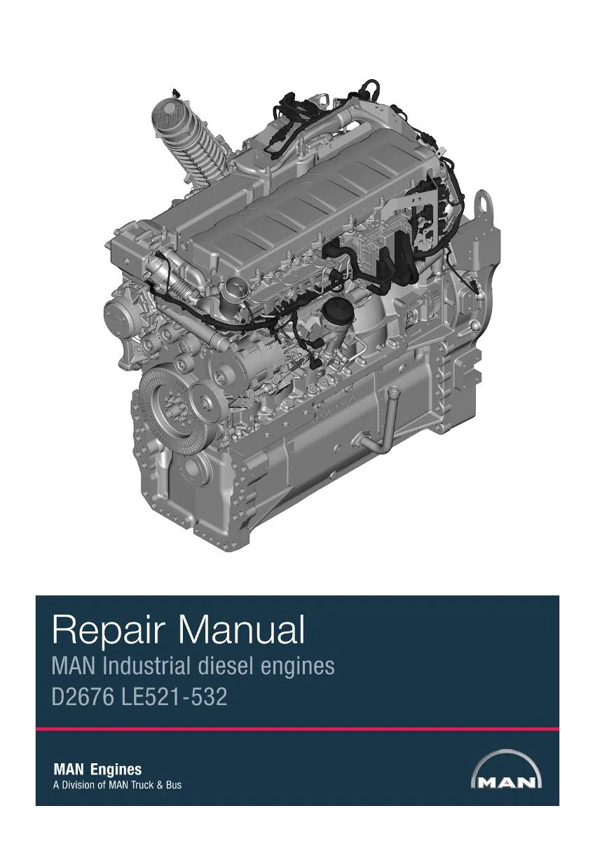 MAN Engine D2676 LE521 - LE532 Workshop Manual | pdf | Instant Download