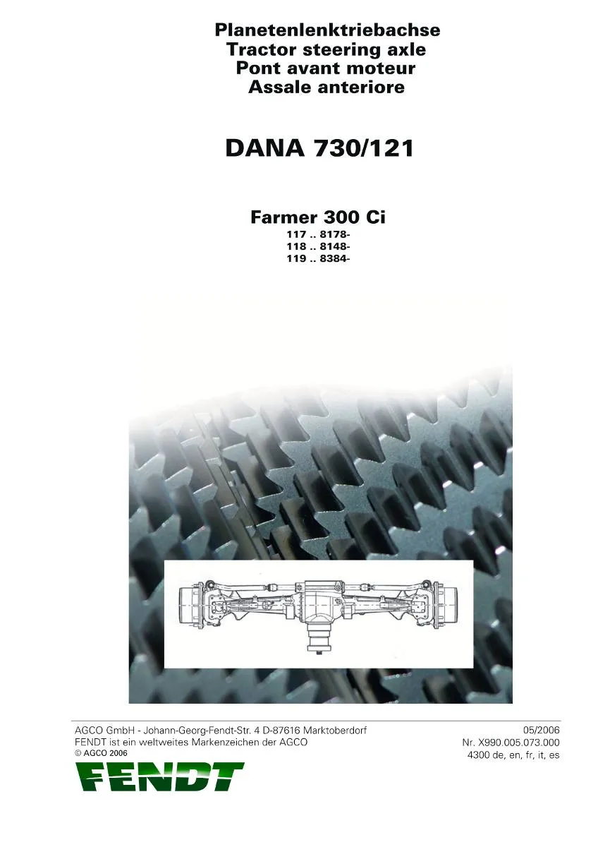 Dana Axle 730/121 Workshop Manual | pdf | Instant Download