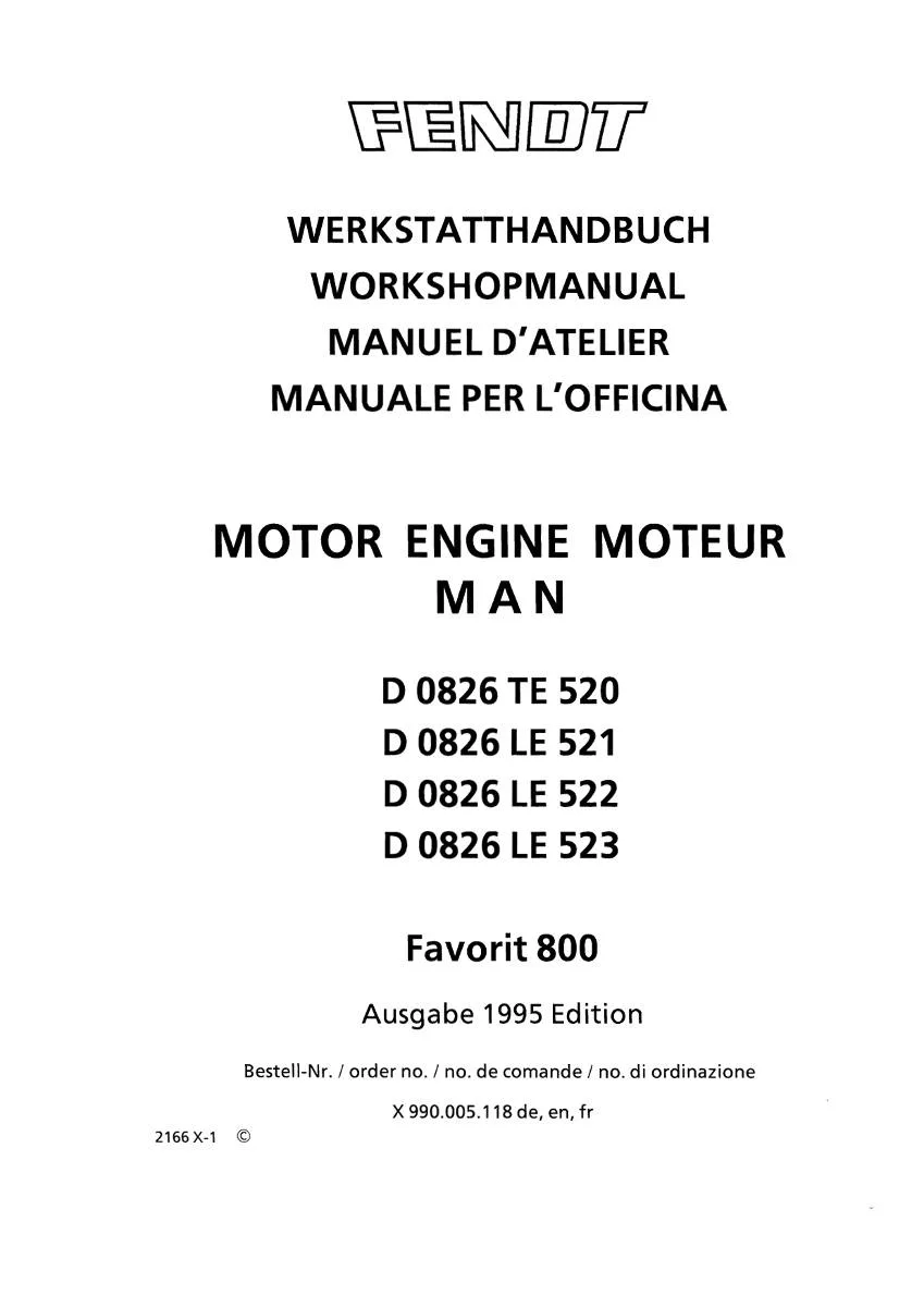 MAN Engine D0826 TE/LE Workshop Manual | pdf | Instant Download