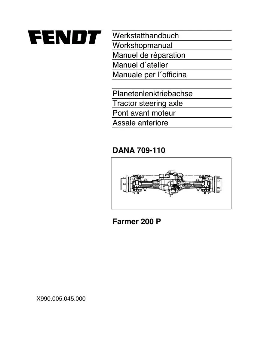 Dana Axle 709 - 110 Workshop Manual | pdf | Instant Download