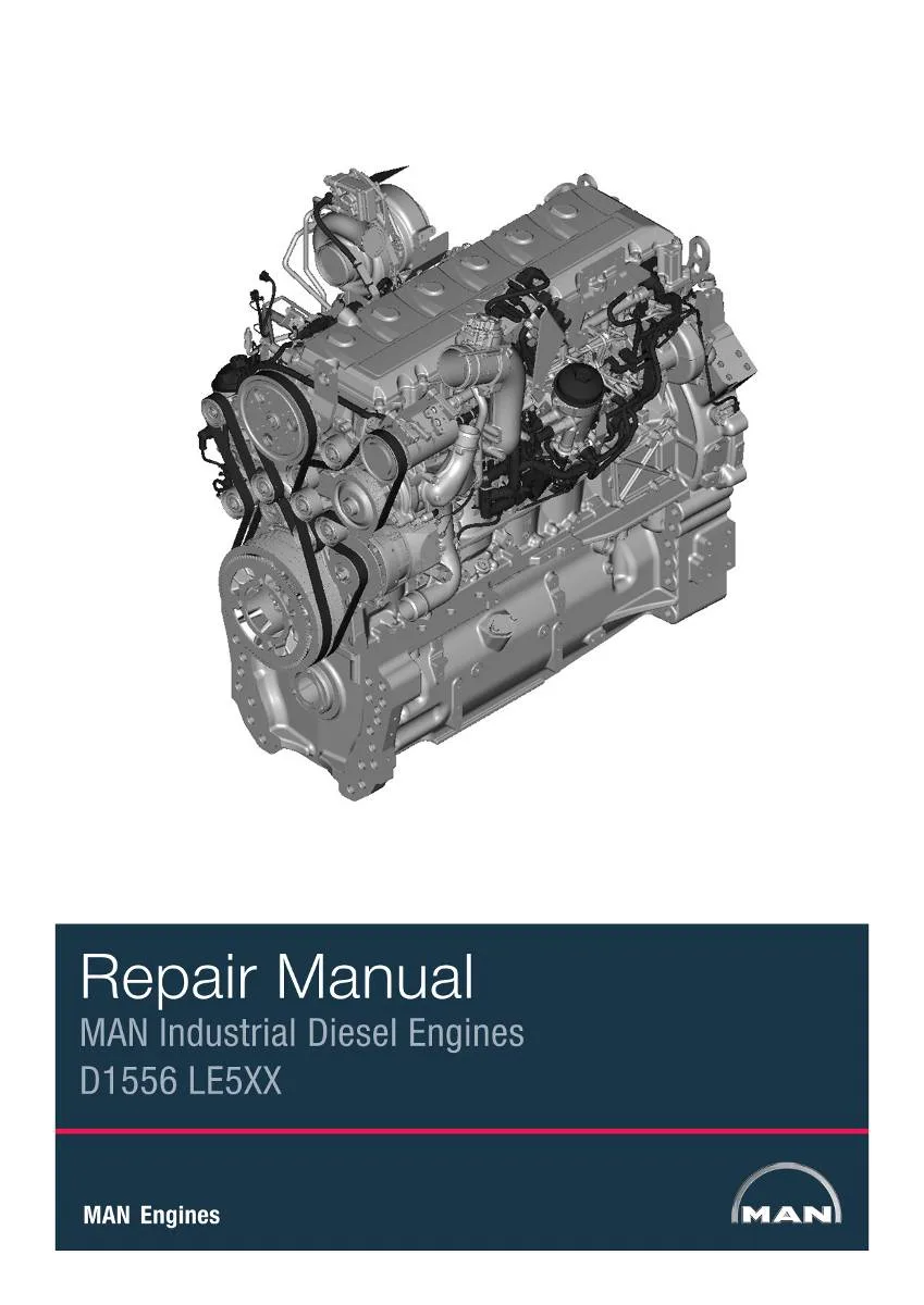 MAN Engine D1556 LExx - V05 Workshop Manual | pdf | Instant Download