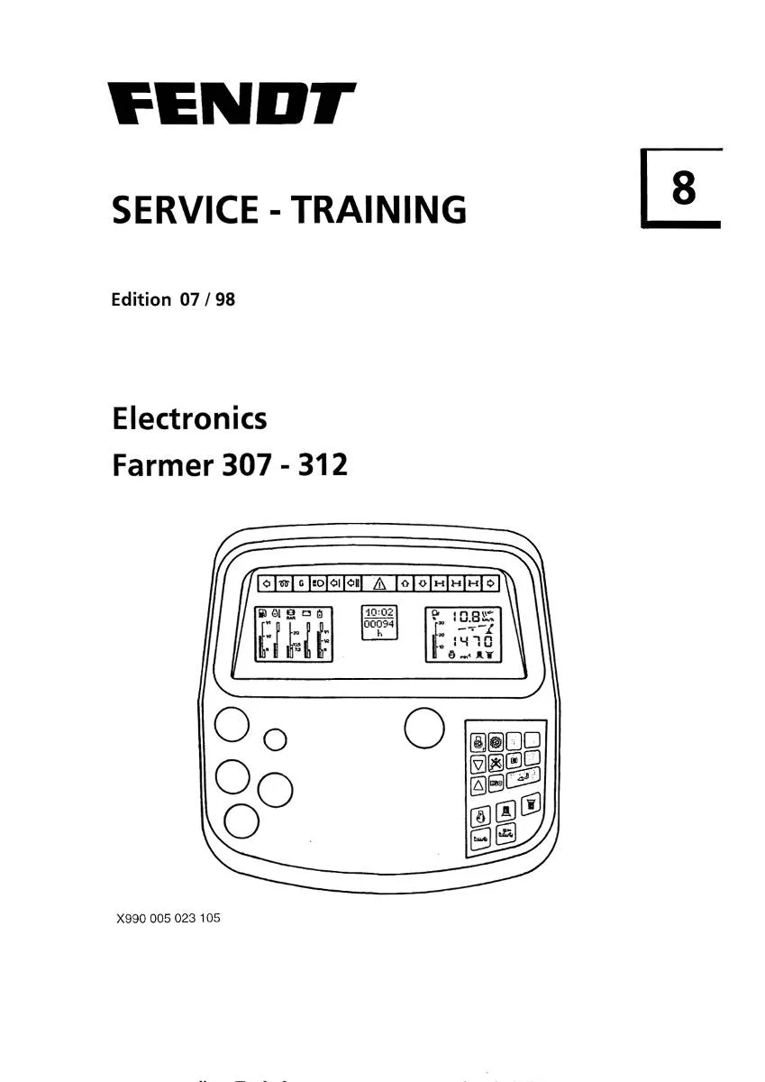 Fendt Tractor Farmer 307 - 312 Service Training Electronics | pdf | Instant Download