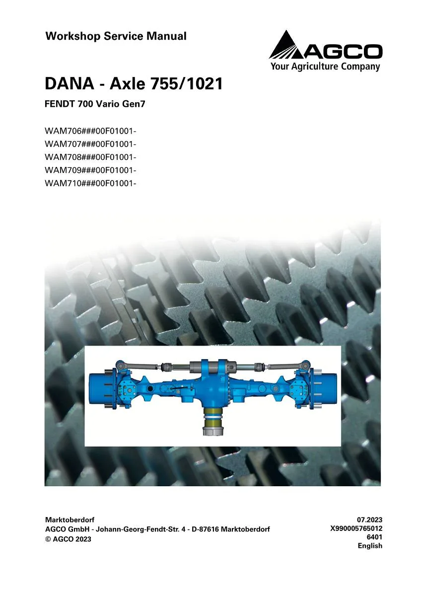 Dana Steering Axle 755/1021 Workshop Manual | pdf | Instant Download