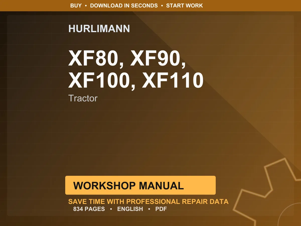 Hurlimann Xf80, Xf90, Xf100, Xf110 Tractor Workshop Manual PDF | Service Repair | Instant Download