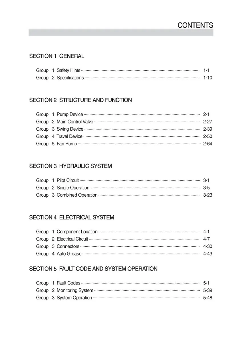 HYUNDAI HX300L Crawler Excavator Service Manual | PDF | Instant Download