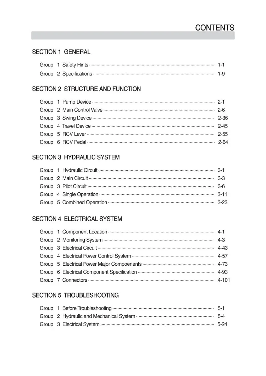 HYUNDAI HX19E Crawler Excavator Service Manual | PDF | Instant Download