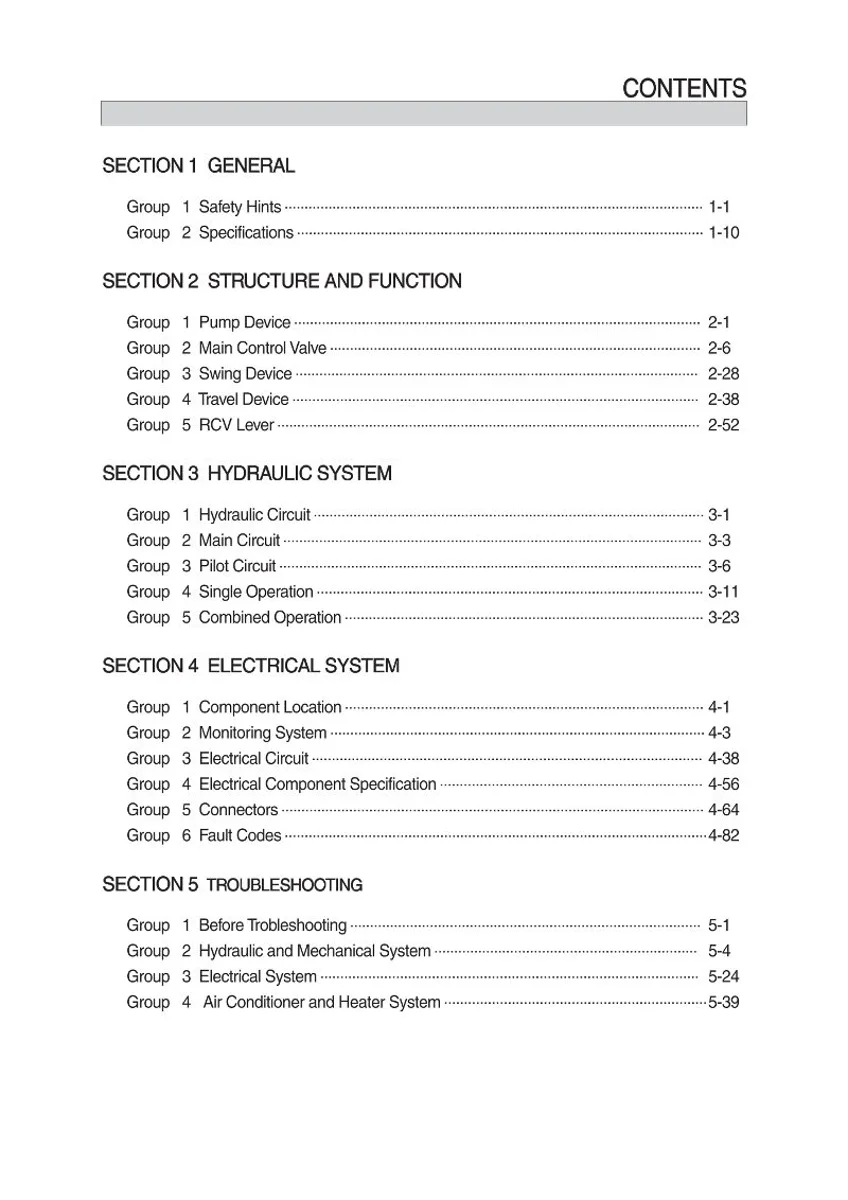 HYUNDAI HX65A Crawler Excavator Service Manual | PDF | Instant Download