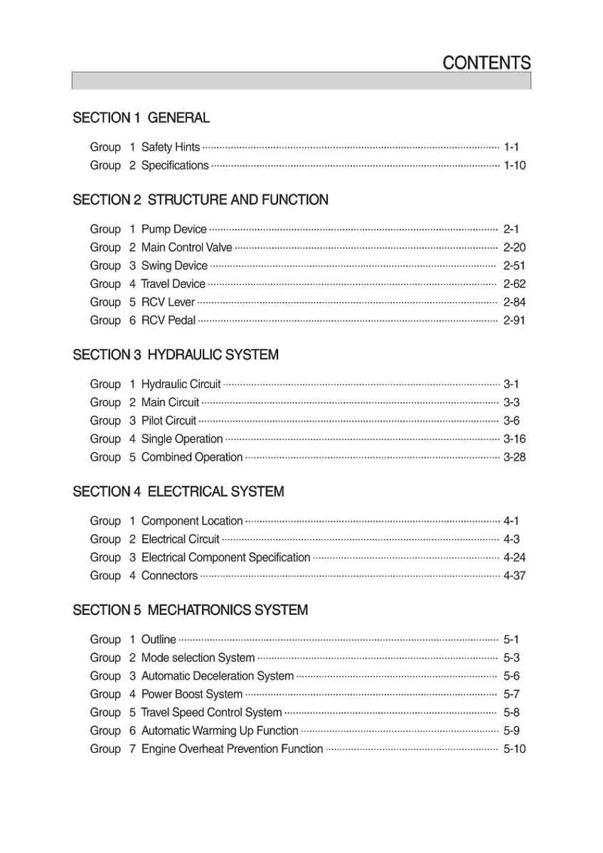 HYUNDAI HX140A L (#10001-) Crawler Excavator Service Manual | PDF | Instant Download