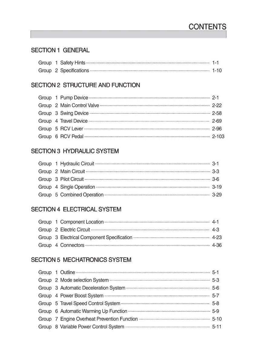 HYUNDAI HX330A L, HX350A L Crawler Excavator Service Manual | PDF | Instant Download