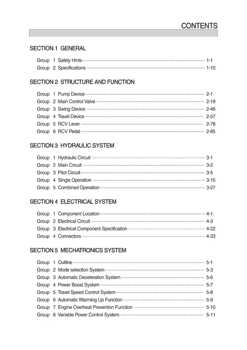 HYUNDAI HX140 L Crawler Excavator Service Manual | PDF | Instant Download