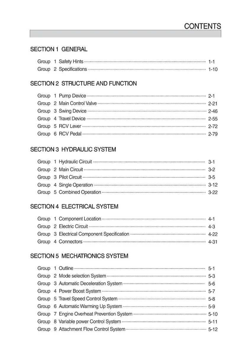HYUNDAI HX900 L Crawler Excavator Service Manual | PDF | Instant Download