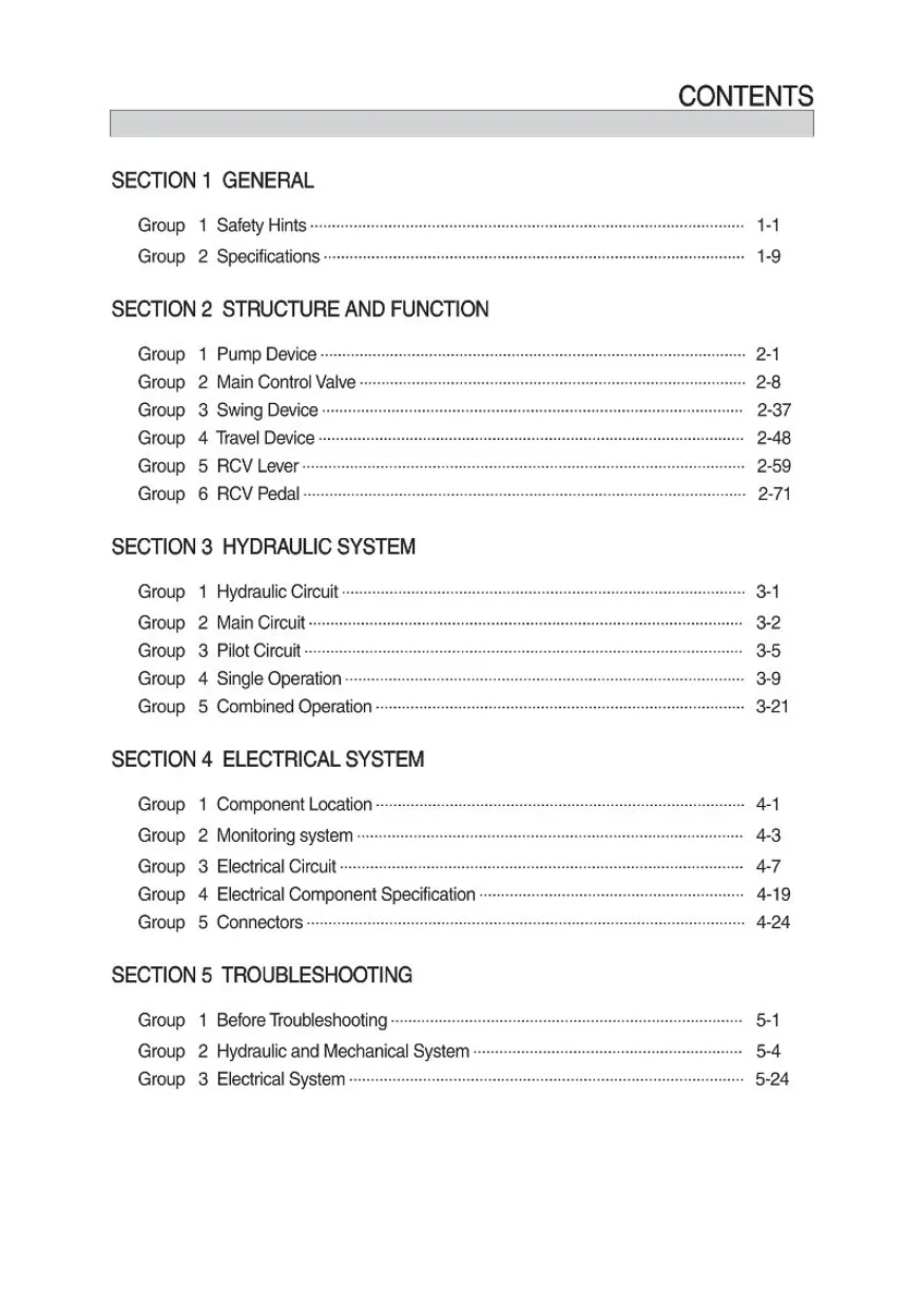 HYUNDAI R18-9 Crawler Excavator Service Manual | PDF | Instant Download