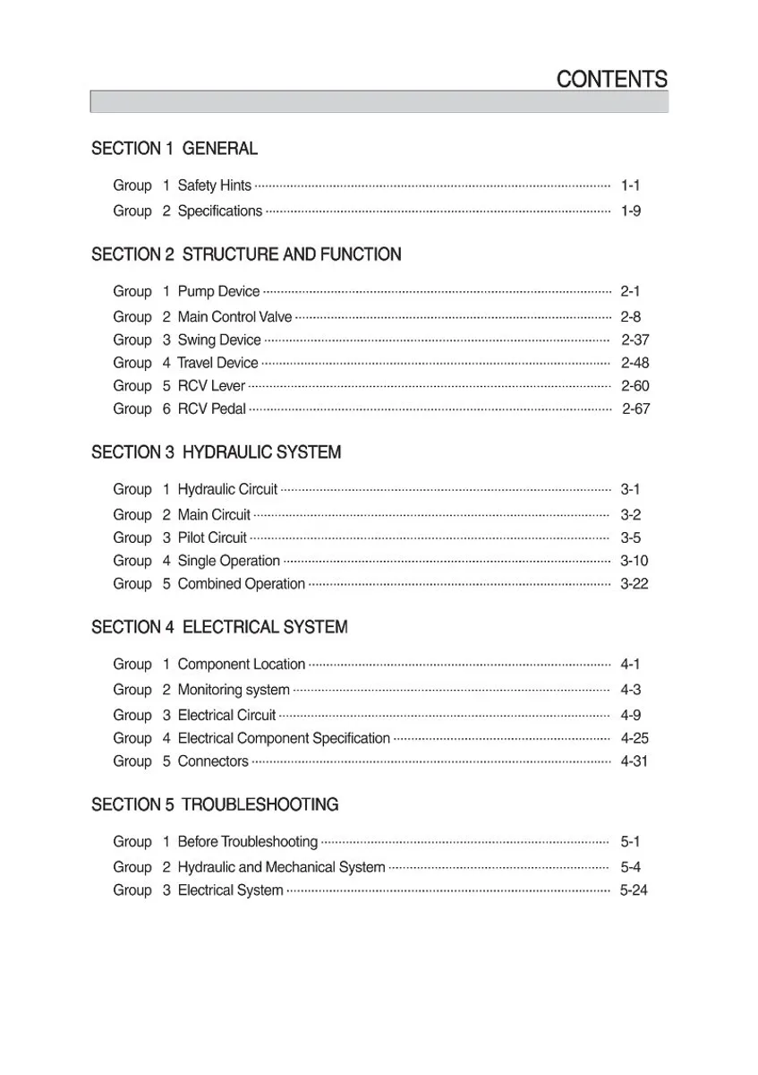 HYUNDAI R27Z-9 Crawler Excavator Service Manual | PDF | Instant Download
