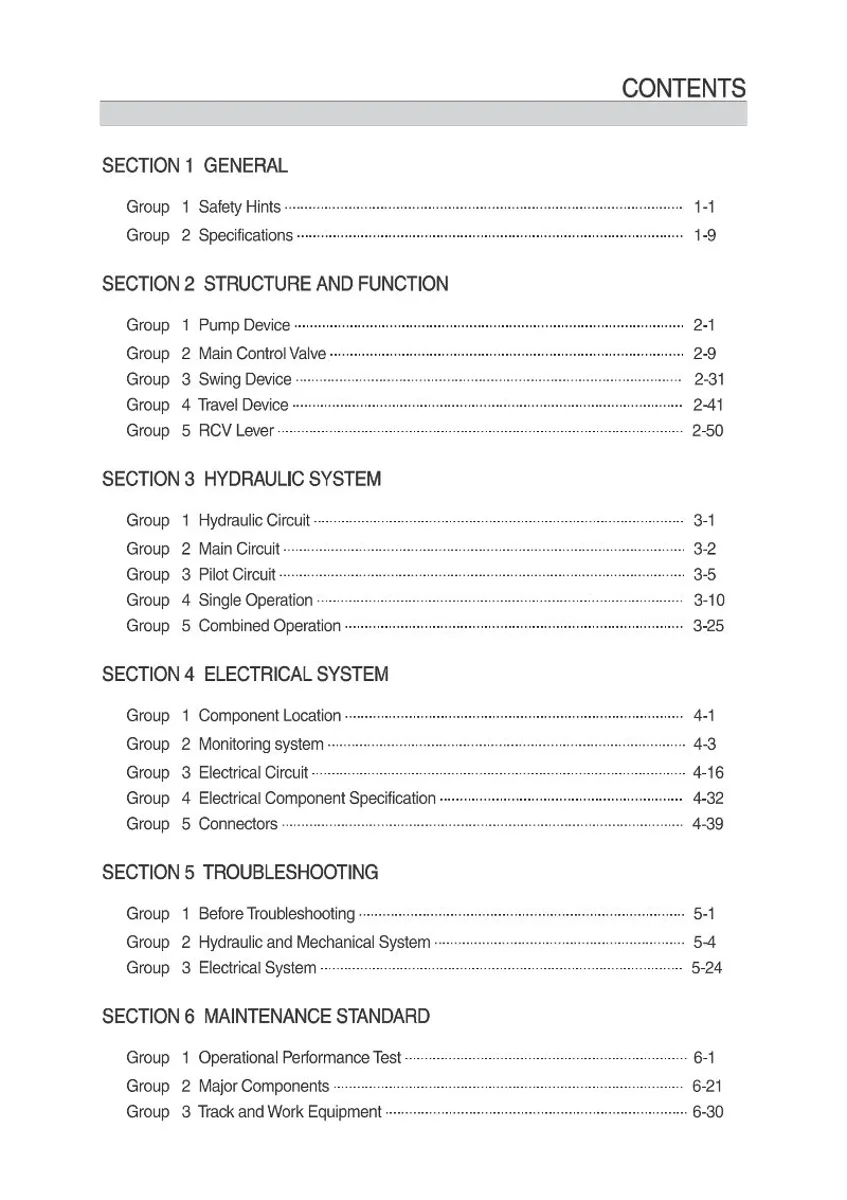 HYUNDAI R55-9 Crawler Excavator Service Manual | PDF | Instant Download