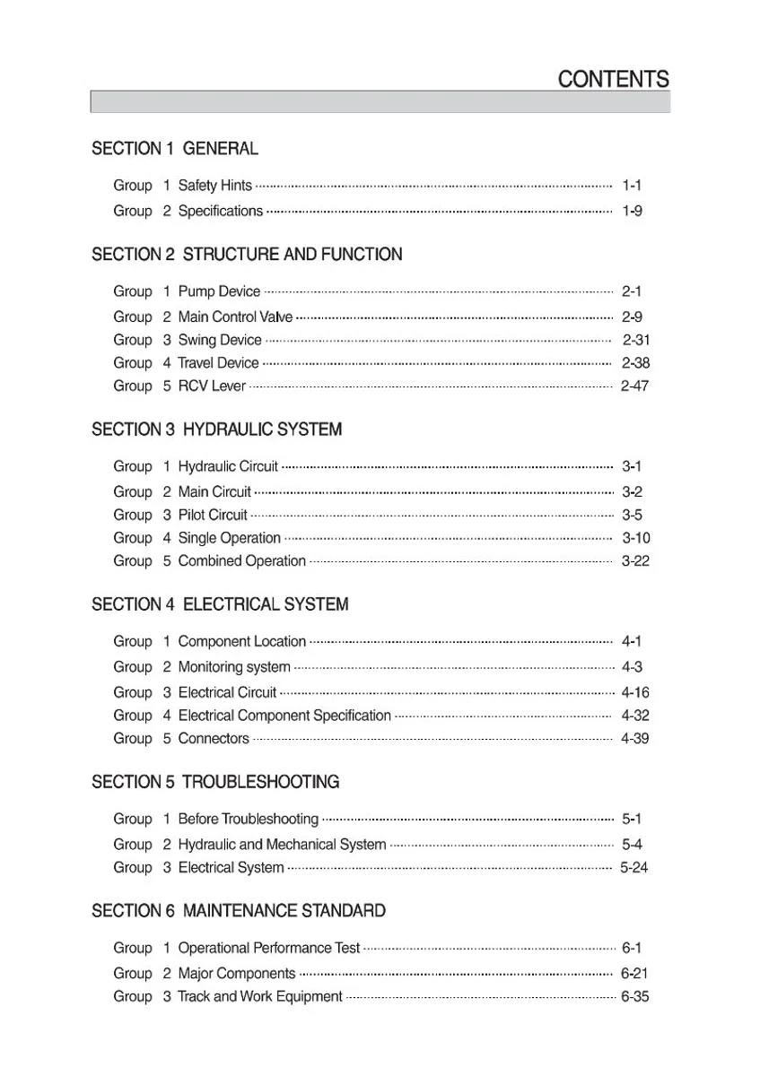 HYUNDAI R60CR-9 Crawler Excavator Service Manual | PDF | Instant Download