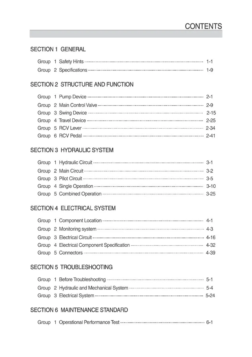 HYUNDAI R80CR-9 Crawler Excavator Service Manual | PDF | Instant Download