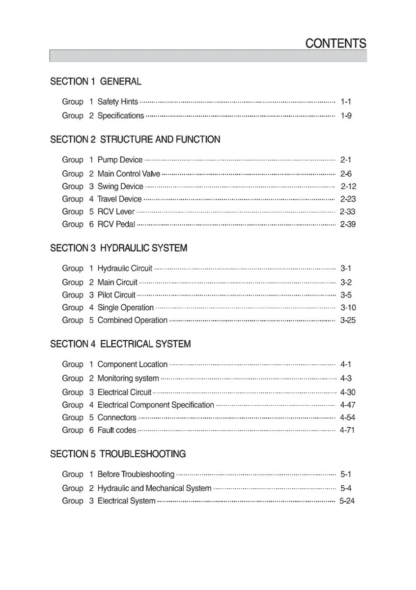HYUNDAI R80CR-9A Crawler Excavator Service Manual | PDF | Instant Download