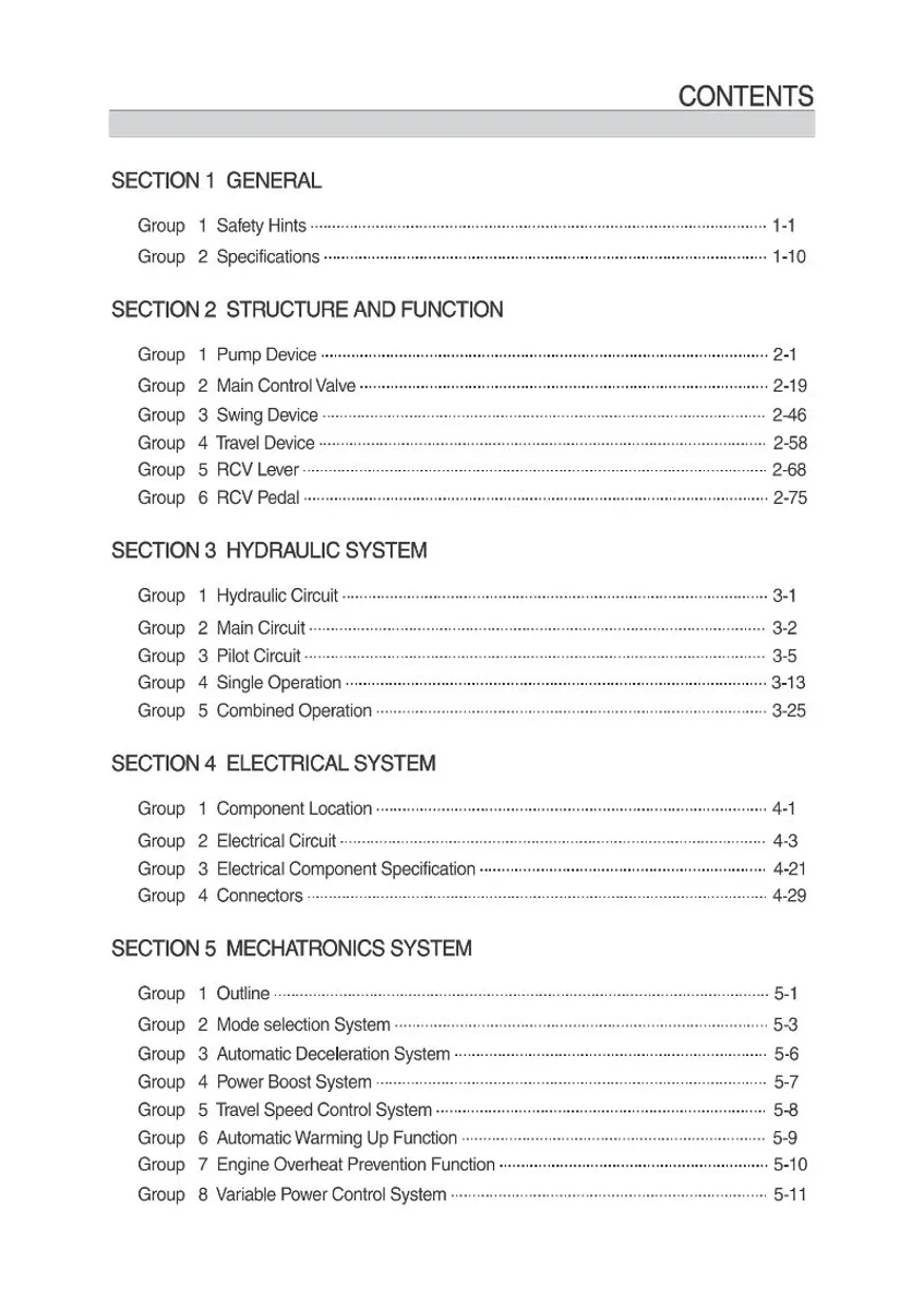 HYUNDAI R140LC-9 Crawler Excavator Service Manual | PDF | Instant Download