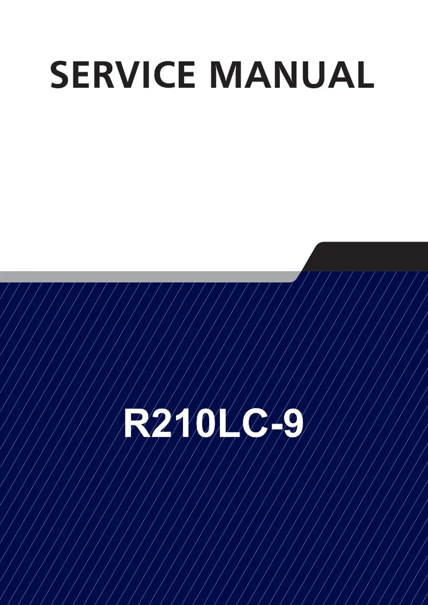 HYUNDAI R210LC-9 Crawler Excavator Service Manual | PDF | Instant Download