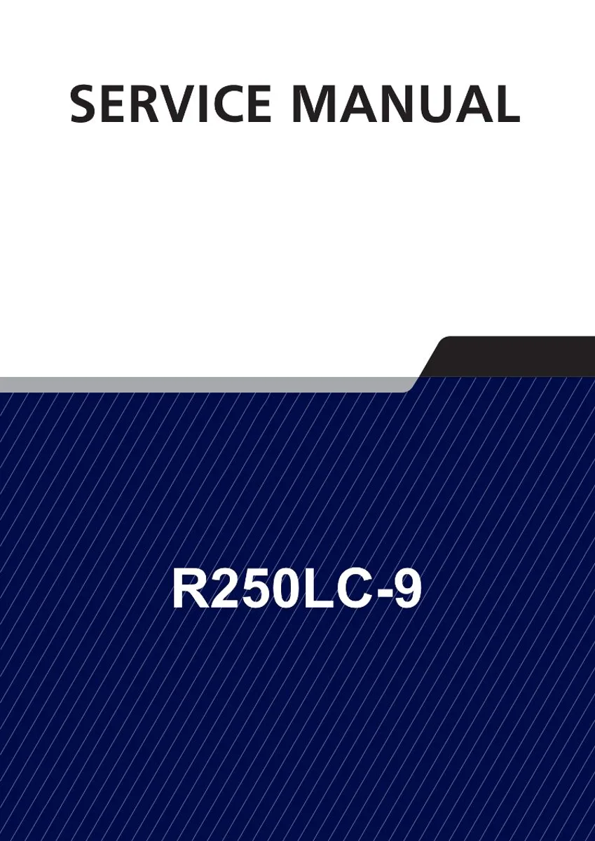 HYUNDAI R250LC-9 Crawler Excavator Service Manual | PDF | Instant Download