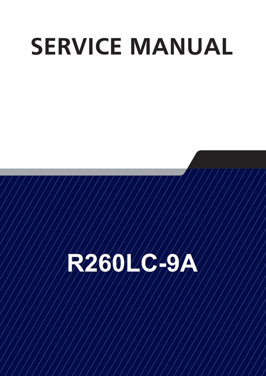 HYUNDAI R260LC-9A Crawler Excavator Service Manual | PDF | Instant Download