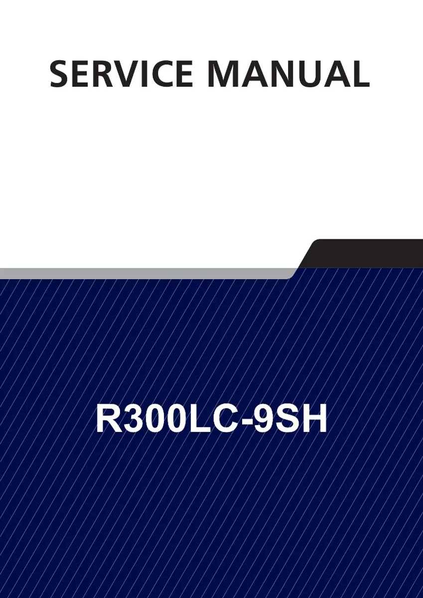 HYUNDAI R300LC-9SH Crawler Excavator Service Manual | PDF | Instant Download