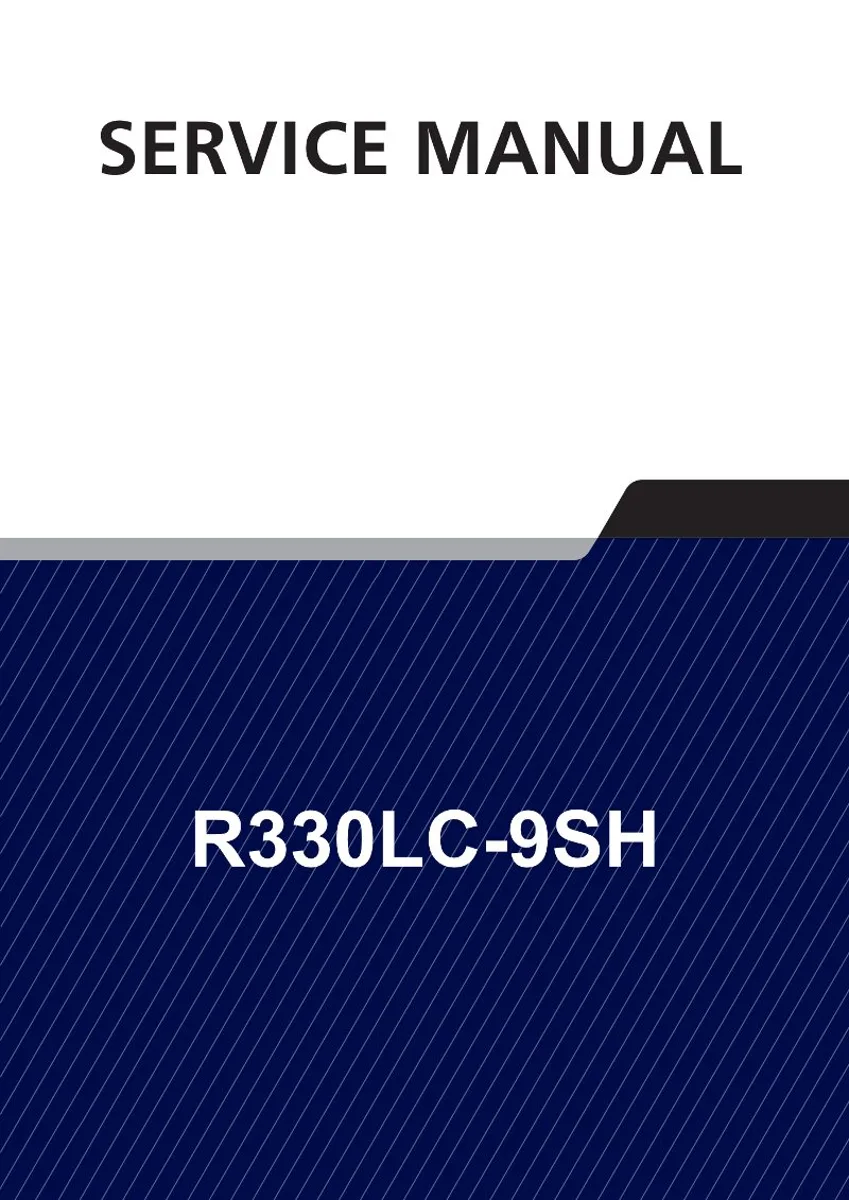 HYUNDAI R330LC-9SH Crawler Excavator Service Manual | PDF | Instant Download