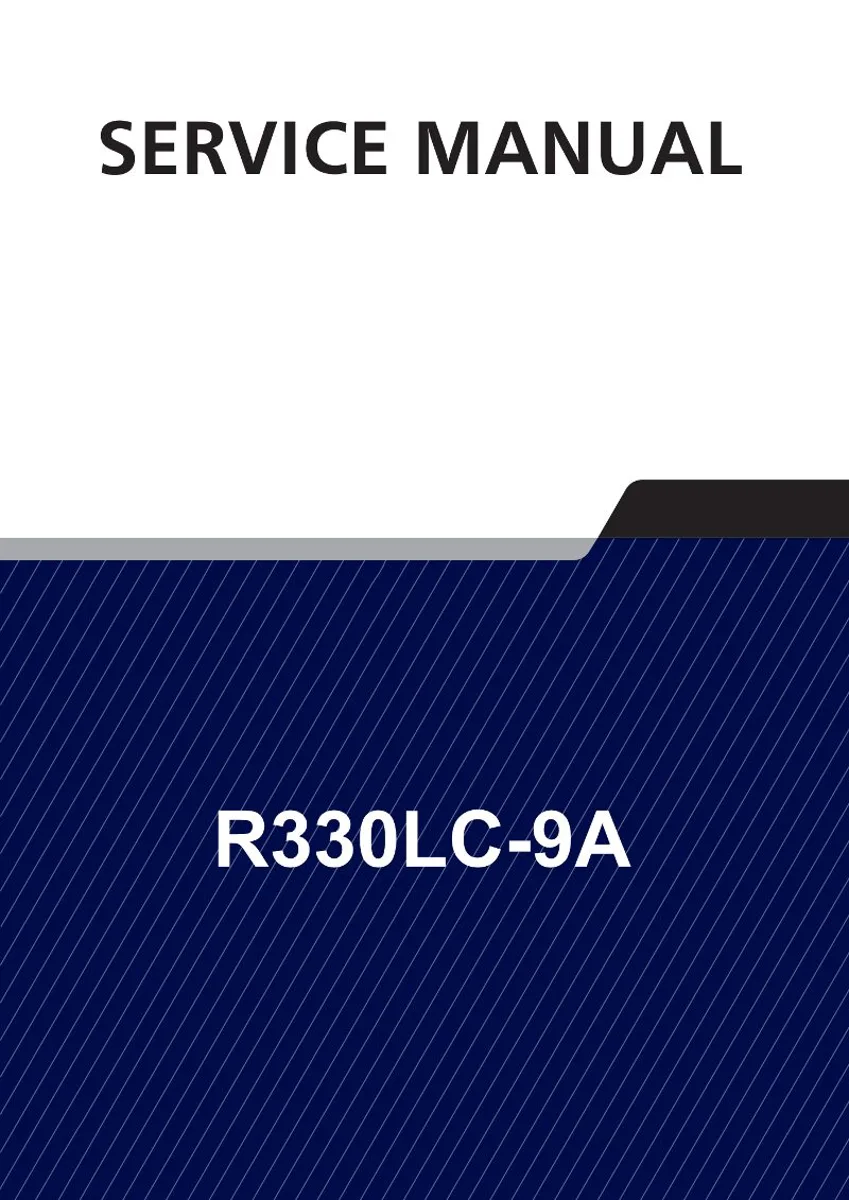 HYUNDAI R330LC-9A Crawler Excavator Service Manual | PDF | Instant Download