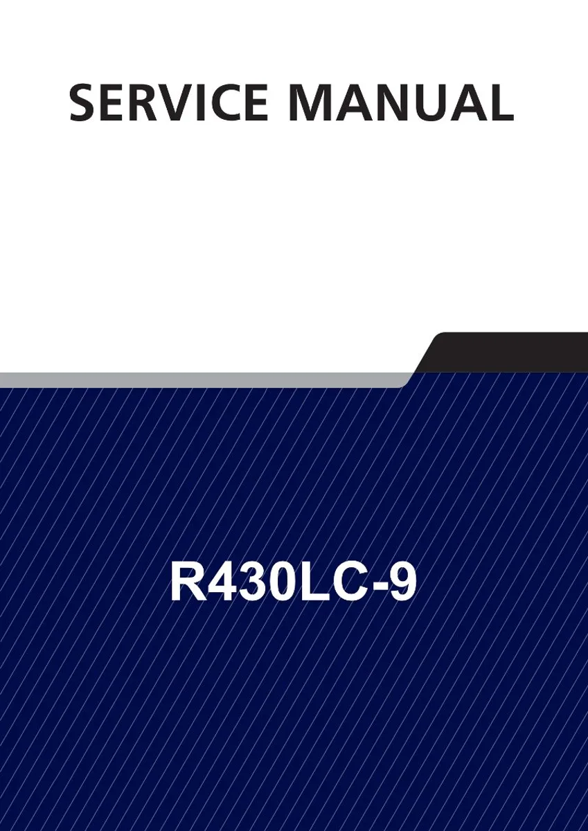 HYUNDAI R430LC-9 Crawler Excavator Service Manual | PDF | Instant Download