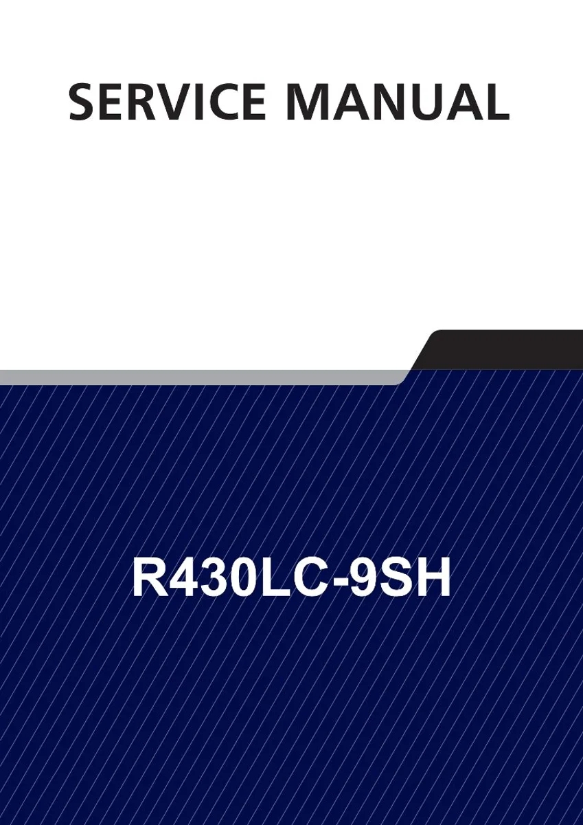 HYUNDAI R430LC-9SH Crawler Excavator Service Manual | PDF | Instant Download