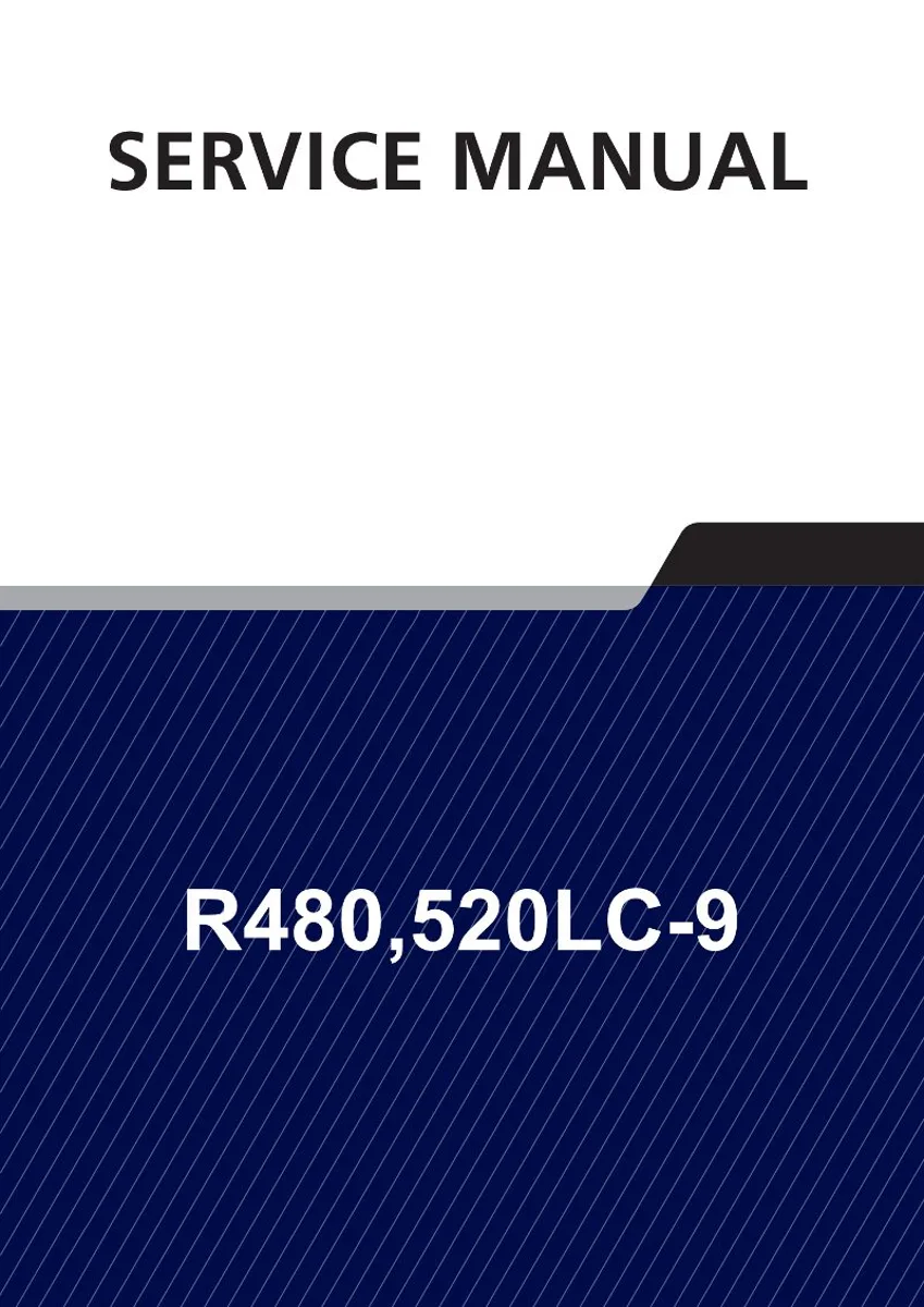 HYUNDAI R480,520LC-9 Crawler Excavator Service Manual | PDF | Instant Download